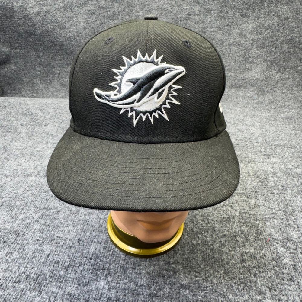 Miami Dolphins Hat Cap Snapback Adjustable Black New Era 9FIFTY NFL Football